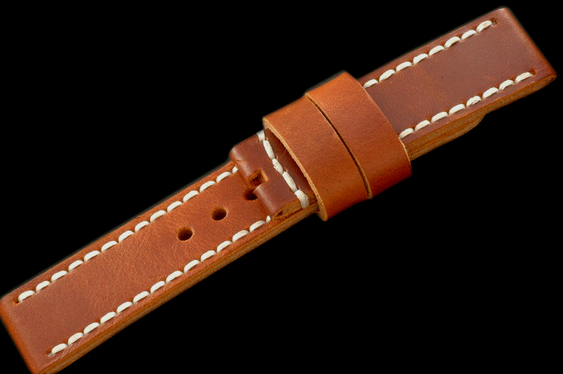 HM104 Handmade Thick Soft Calf - Vintage Tan/ White